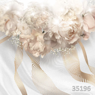 Пионы на абстрактном фоне